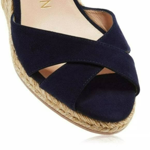Stuart Weitzman Mirela Espadrille Wedge Sandals 8W - Picture 3 of 10